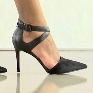 Steven by Steve Madden Size 8 Alicia-P Black Pony Pump